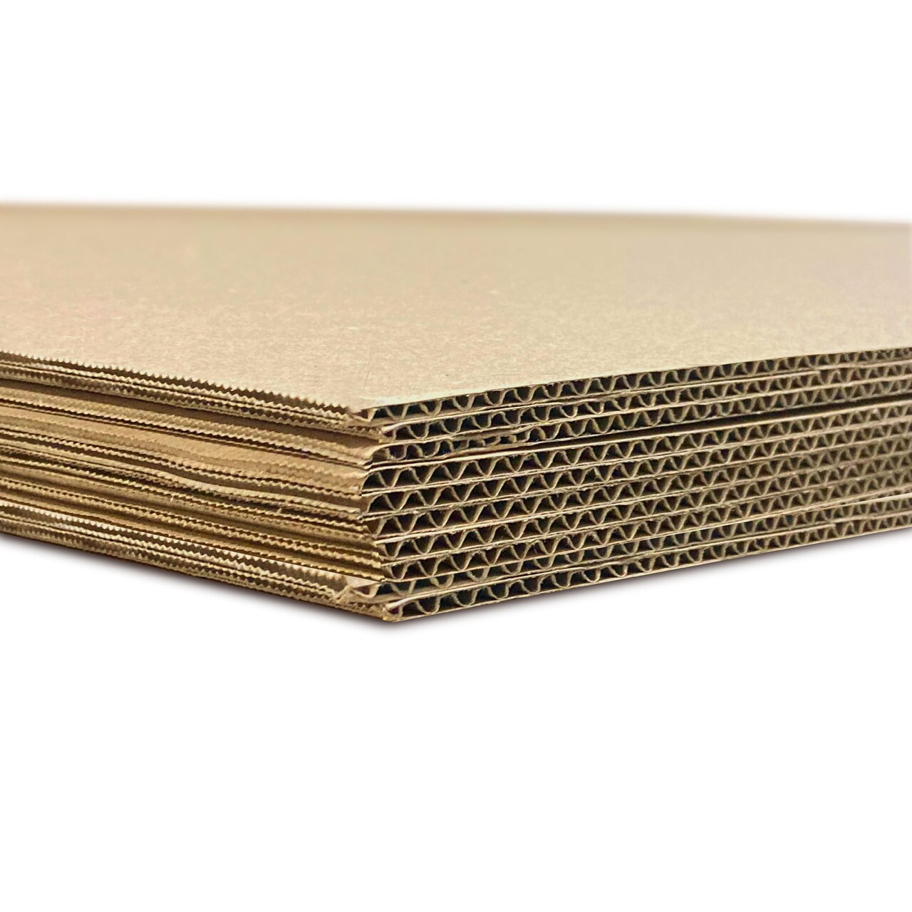 Flipside Products 32" x 40" Kraft Two Sided (E-Flute or C-Flute) Corrugated Project Sheets, Cardboard Sheets, Flat Packing Inserts, Crafts, Pads Packing, Brown